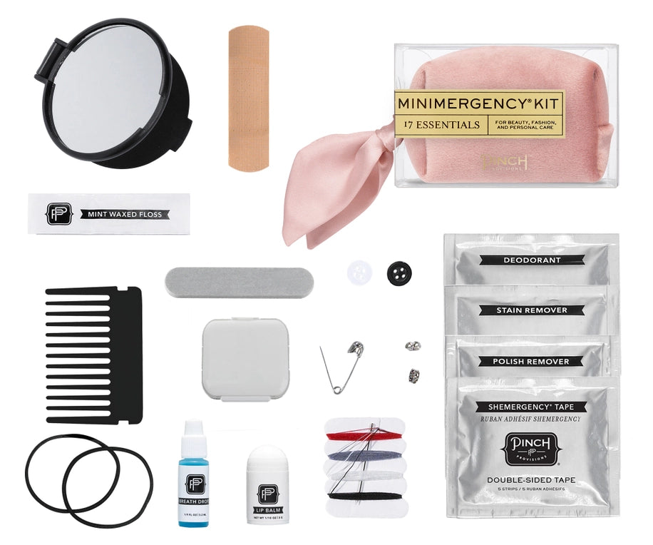 Velvet Scarf Minimergency Kit - Ivory