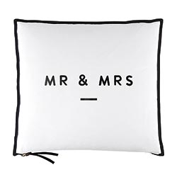 Mr & Mrs Mini Accent Pillow