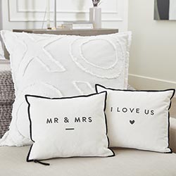 Mr & Mrs Mini Accent Pillow