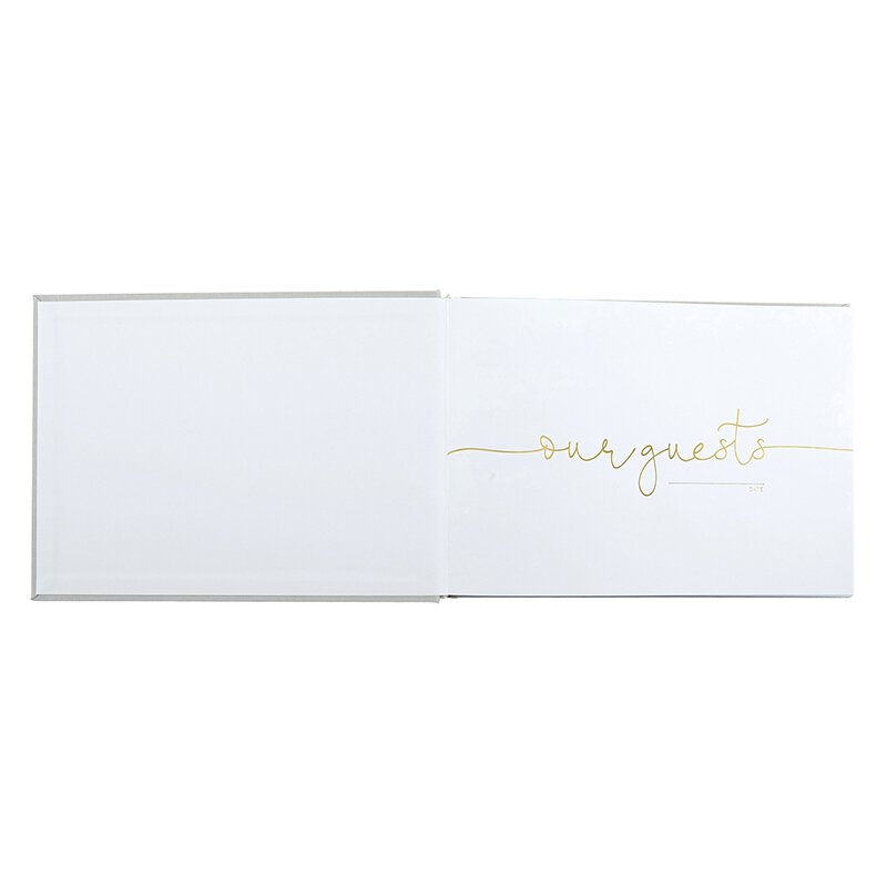 Wedding Guest Book White - Love